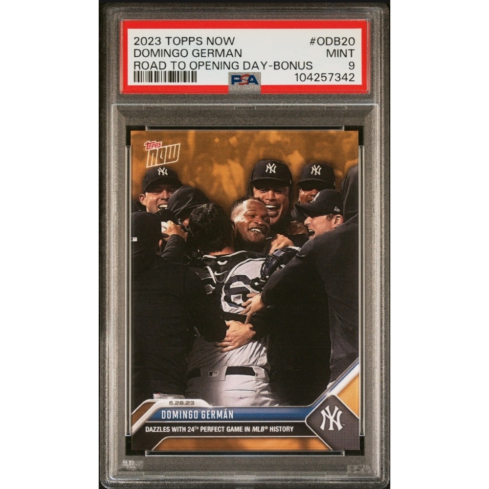 2023 Topps‎ Now Road to Opening Day - Bonus Domingo German #ODB-20 /945 PSA 9 MT